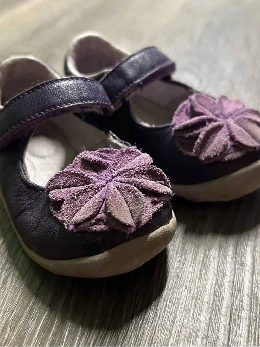 Toddler Girl Stride Rite Purple Mary Jane Shoes Size 5.5